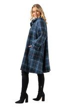Shortie Swing Coat in Surface Interest Donegal Tweed