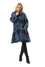 Shortie Swing Coat in Surface Interest Donegal Tweed